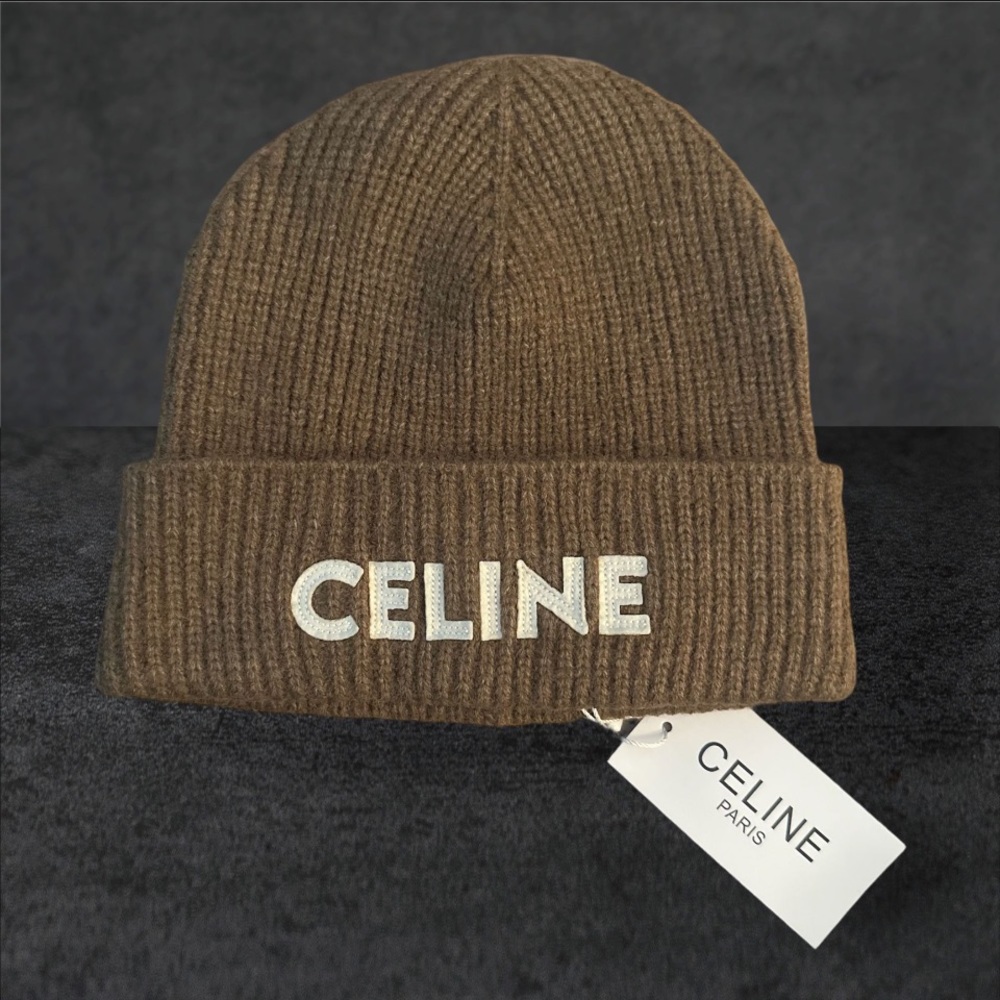 Celine Embroidered Exclusive Wool Beanie